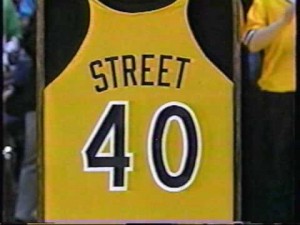 Chris Street Iowa jersey retired #40 CMS