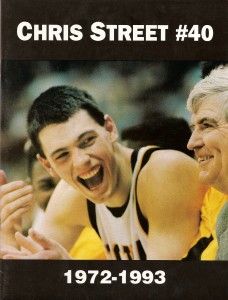 Chris Street Iowa Michigan 1993 game program